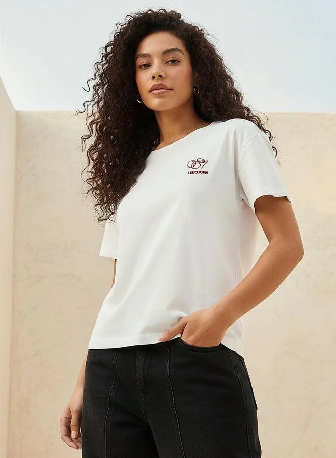 Lee Cooper Lee Cooper Cotton T shirt with Logo Print