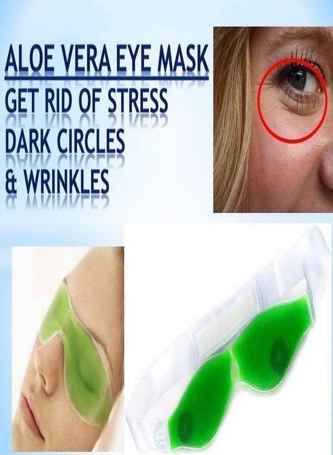 JK ENTERPRISE (PACK OF 2) Aloe Vera Cool Gel Eye Mask Summer Ice Cooling Sleeping Mask for Eye Patches Remove Dark Circles Fatigue Cool Eyes Patch Pads Eye Care (2 PC GREEN WITH MAGNETE - Image 5