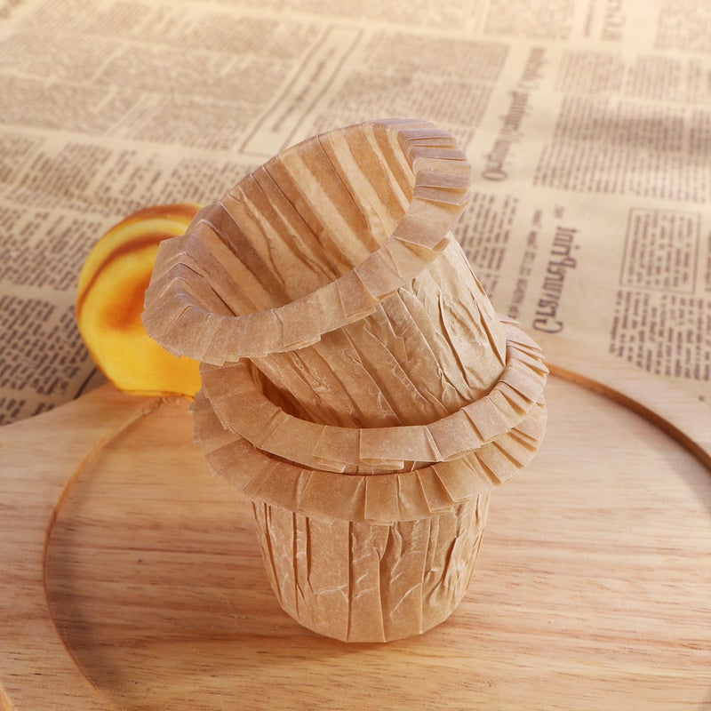 30 قطعة من أكواب الخبز الورقية بتصميم قبعة، أغطية كب كيك، بطانات، قوالب مافن، أكواب كيك، هدايا حفلات (أبيض) - Image 3
