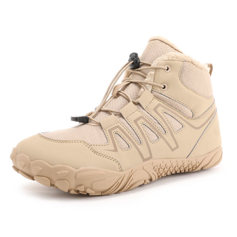 New Outdoor Thickened Snow Boots for Men and Women, Casual Cotton Shoes with Plush Lining, Thick-Soled High-Top Couple Cotton Boots, Warm Hiking Shoes - Image 2