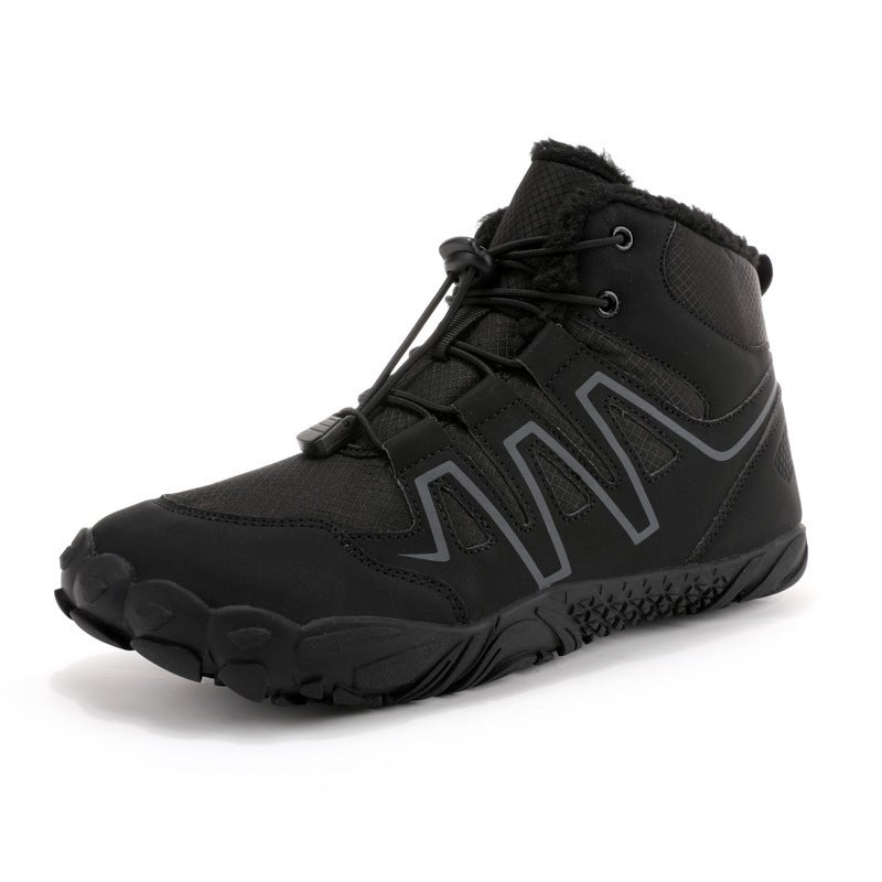 New Outdoor Thickened Snow Boots for Men and Women, Casual Cotton Shoes with Plush Lining, Thick-Soled High-Top Couple Cotton Boots, Warm Hiking Shoes - Image 3