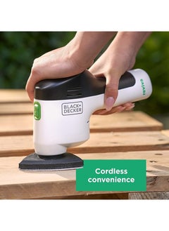 BLACK+DECKER 12V Cordless Sander Eco Made From 50 Percent Recycled Material For Finishing Touches To Diy Needs Revds12C Gb  - Image 4