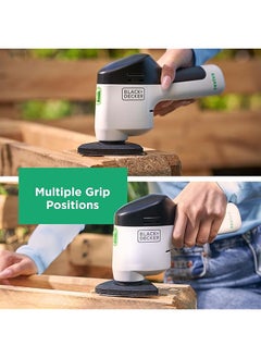 BLACK+DECKER 12V Cordless Sander Eco Made From 50 Percent Recycled Material For Finishing Touches To Diy Needs Revds12C Gb  - Image 5