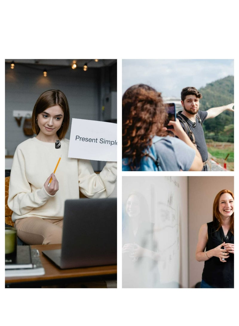 Arabest Wireless Lavalier Microphone for Podcast Outdoor field Recording noise-canceling Microphone,Tiny and Lightweight,For Iphone,Android,Camera,Camcorder,Computer sound cards, Mixers and Other devices - Image 2