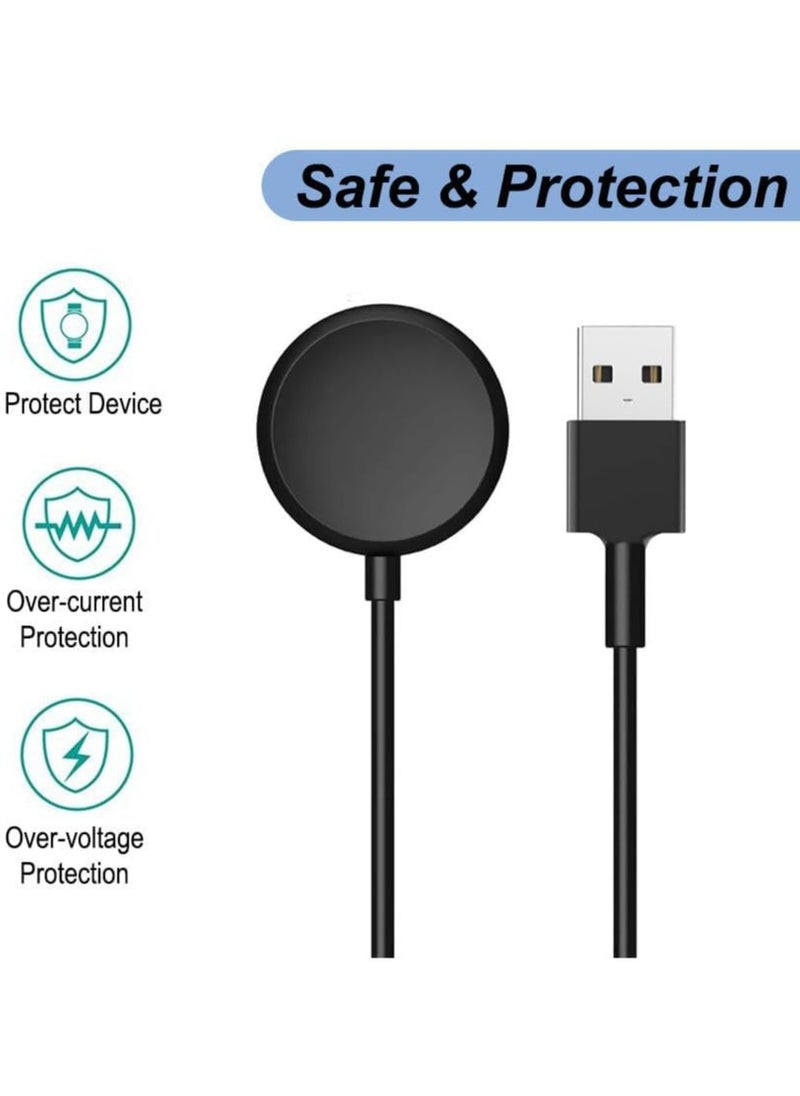 Generic Charger Compatible with for Samsung Galaxy Watch 6 Classic 3.3Ft USB Magnetic Wireless Charging Cable Cord for Samsung Galaxy Watch (Black)  - Image 3