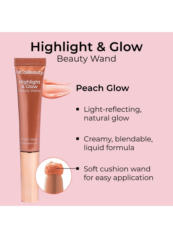 أم سي أو بيوتي عصا التجميل Highlight & Glow، لون الخوخ، إضاءة مضيئة لبشرة مشرقة، نباتية، مستحضرات تجميل خالية من القسوة  - Image 2