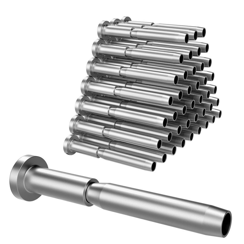 BLIKA 30 Pack 3/16" Invisible Cable Railing kit, T316 Stainless Steel Invisible Receiver and Swage Stud End for 3/16 Inch Cable Railing, Deck Stair Threaded End Fitting for 2"x2" Wood & Metal Posts - Image 1