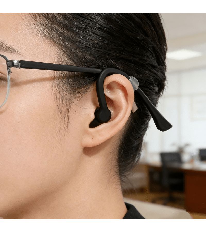Universal Anti Slip Glasses Nose Pads And Ear Hooks Transparent Soft Comfortable Invisible Design For Sports Running And Work 8pcs - Image 1