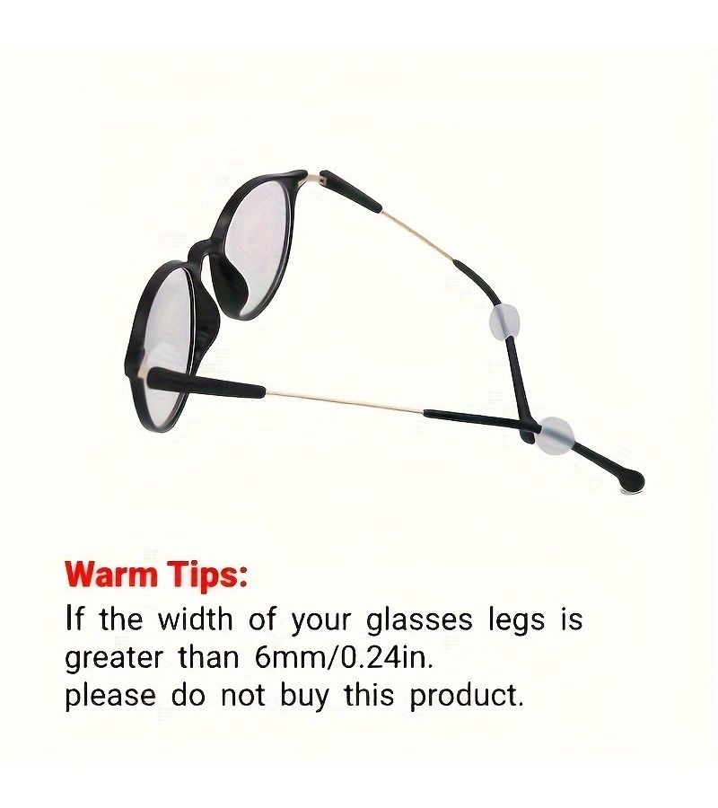 Universal Anti Slip Glasses Nose Pads And Ear Hooks Transparent Soft Comfortable Invisible Design For Sports Running And Work 8pcs - Image 3