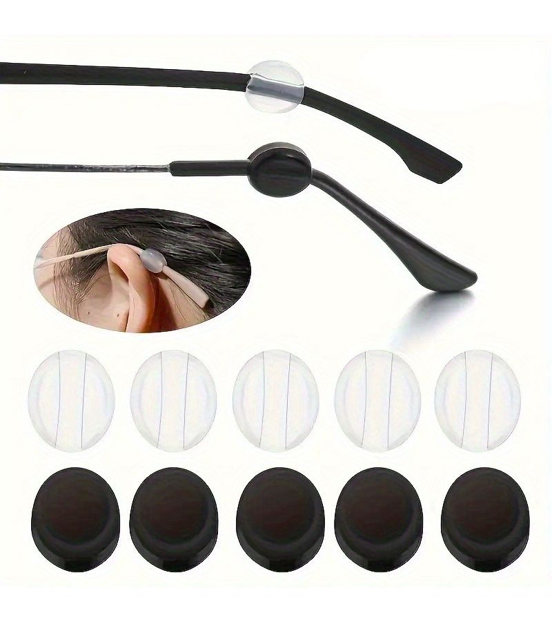 Universal Anti Slip Glasses Nose Pads And Ear Hooks Transparent Soft Comfortable Invisible Design For Sports Running And Work 8pcs - Image 5