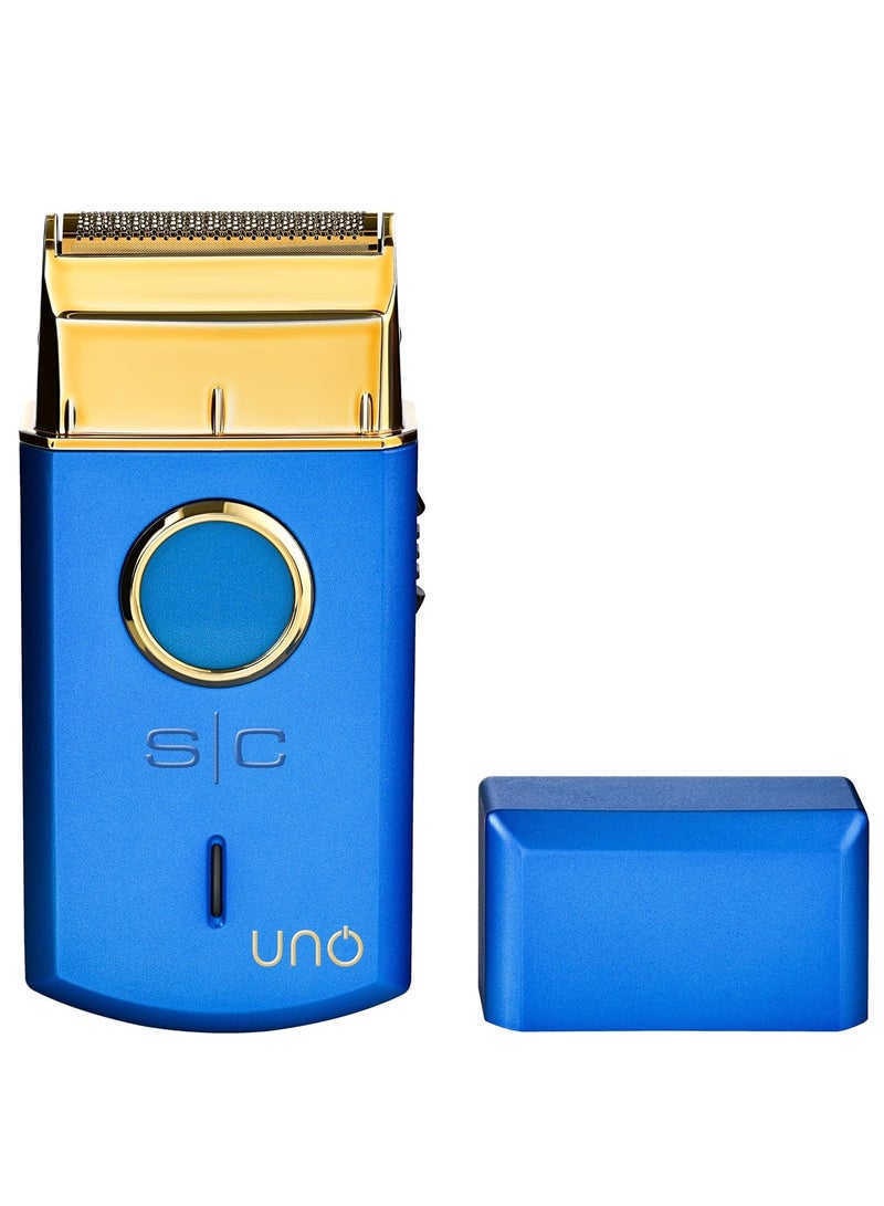 StyleCraft Uno Single Foil Shaver USB Rechargeable Travel Size Blue - Image 1