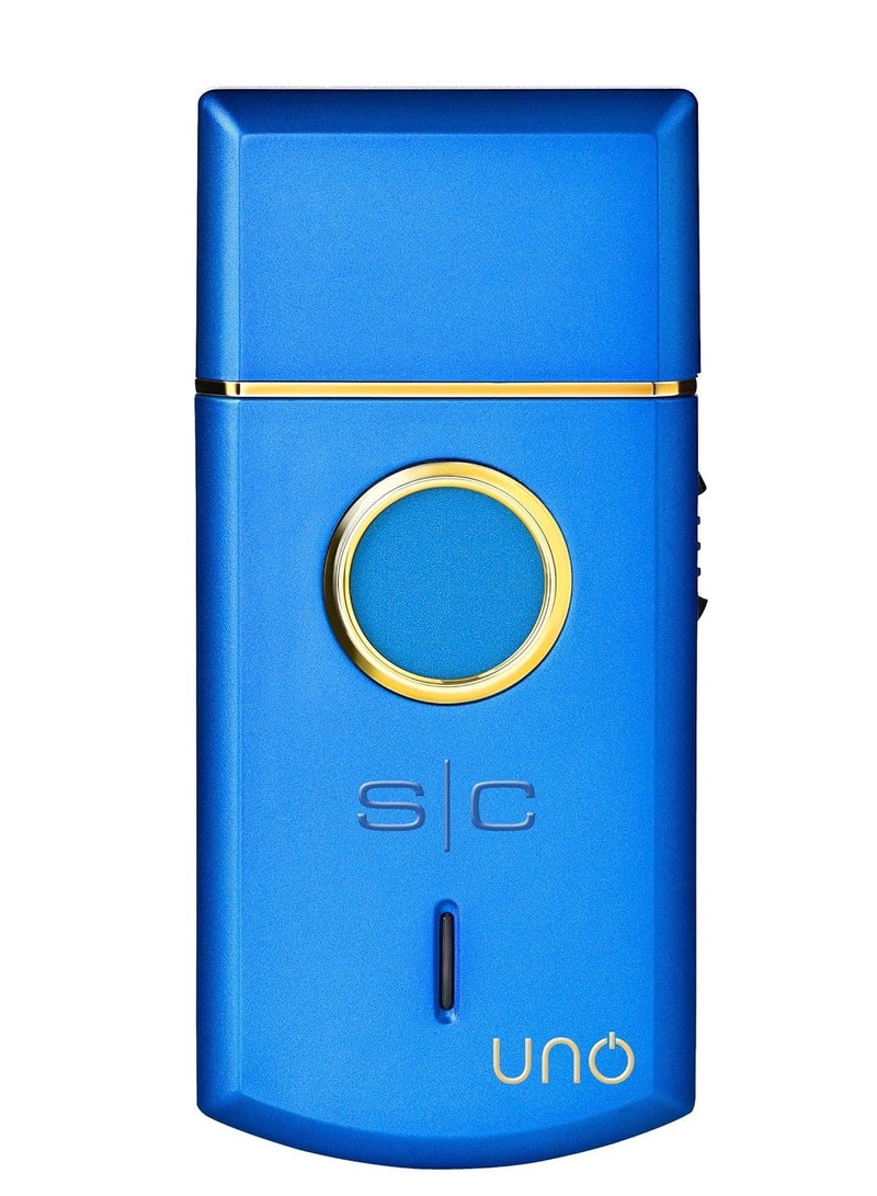 StyleCraft Uno Single Foil Shaver USB Rechargeable Travel Size Blue - Image 4