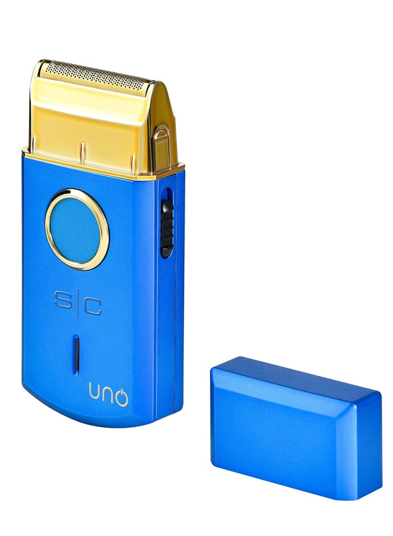 StyleCraft Uno Single Foil Shaver USB Rechargeable Travel Size Blue - Image 5