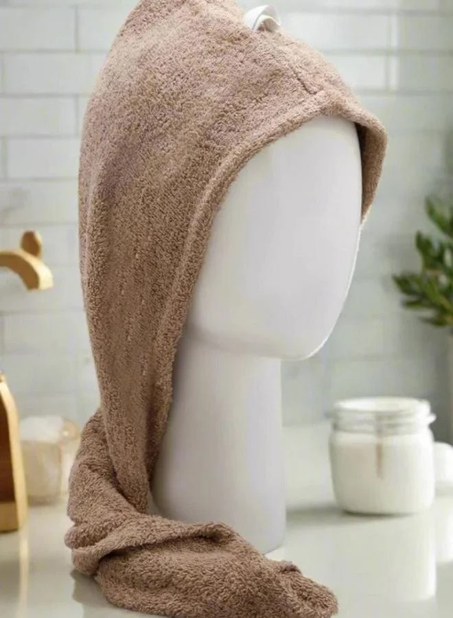 1 تشيس منشفة شعر قطنية تيري من تشيس، بيج