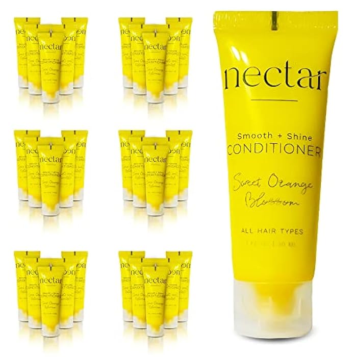 World Amenities - Nectar Bulk Conditioner | 50 Count, 1 oz | Sweet Orange Blossom, Mini Travel Size Toiletries (100% Recyclable Tube with Flip Top Cap) Hotel Amenities, Airbnb Rentals. - Image 1