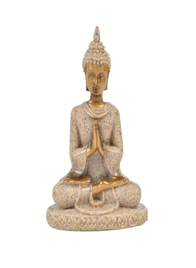 Comimark 1Pcs Handmade Meditation Buddha Statue Sandstone Sculpture Figurine - Image 1