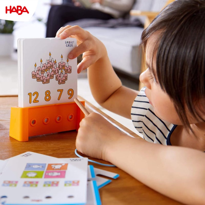 HABA Logic! CASE Starter Set - Brain Teaser Puzzles and Car Games for Kids Ages 4-8, A Handheld Game to Develop Critical Thinking for Kids - Image 2