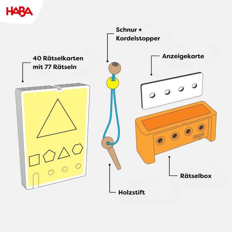 HABA Logic! CASE Starter Set - Brain Teaser Puzzles and Car Games for Kids Ages 4-8, A Handheld Game to Develop Critical Thinking for Kids - Image 5