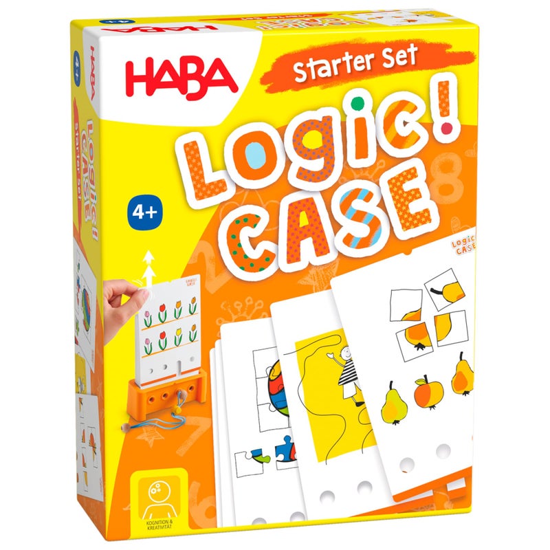 HABA Logic! CASE Starter Set - Brain Teaser Puzzles and Car Games for Kids Ages 4-8, A Handheld Game to Develop Critical Thinking for Kids - Image 1