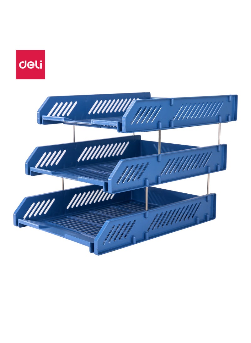Deli-E9209 File Tray Blue - Image 1