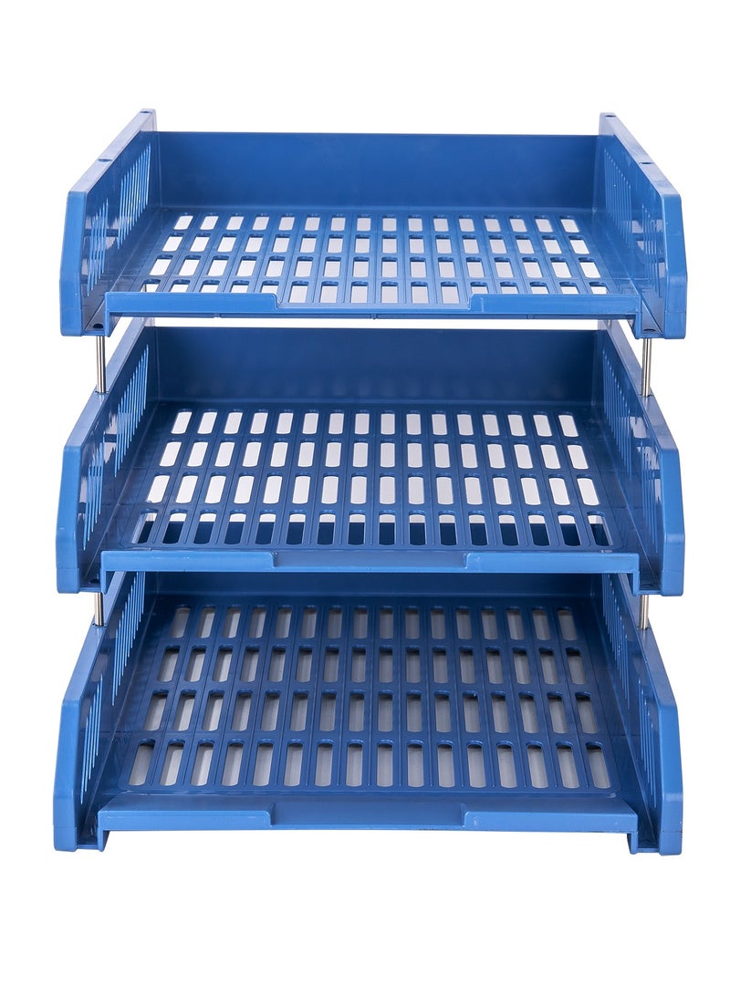 Deli-E9209 File Tray Blue - Image 2