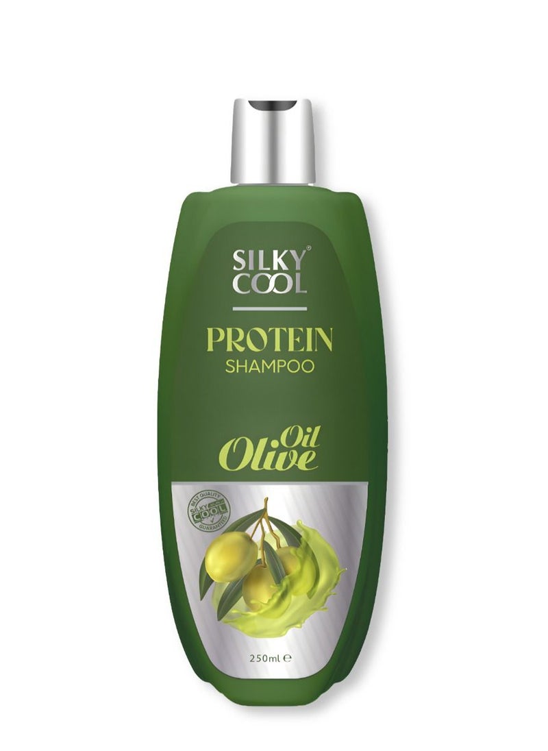 Silky Cool - Silky Cool Anti Hair Loss Protein & Olive Oil Shampoo 250ML - Image 1