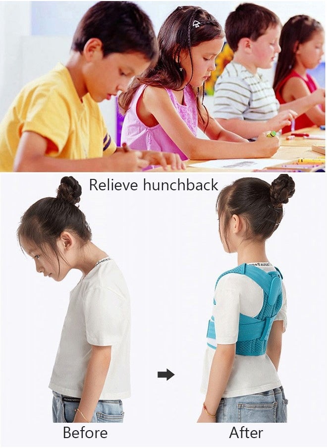 DUNISO - Back Brace Posture Corrector for Girl Boy, Children Hunchback Correction Belt Back Spine Support Belt Correcting Hunchback L - Image 1