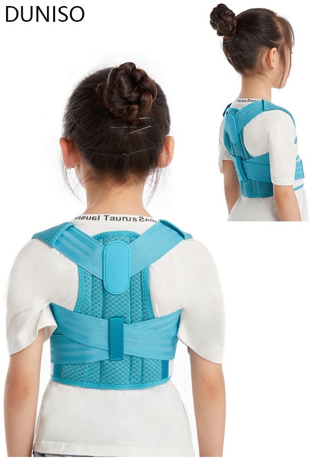 DUNISO - Back Brace Posture Corrector for Girl Boy, Children Hunchback Correction Belt Back Spine Support Belt Correcting Hunchback L - Image 1