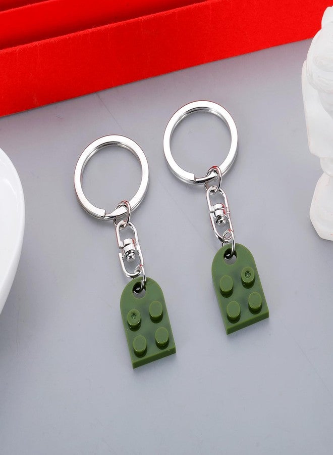 VANLOVEMAC Matching Gifts for Couples Men Women Friendship Valentines Day Gifts for Him Her Heart Brick Keychain for Couples Wife Husband Fiance Fiancée Anniversary Birthday Wedding Gifts - Image 5