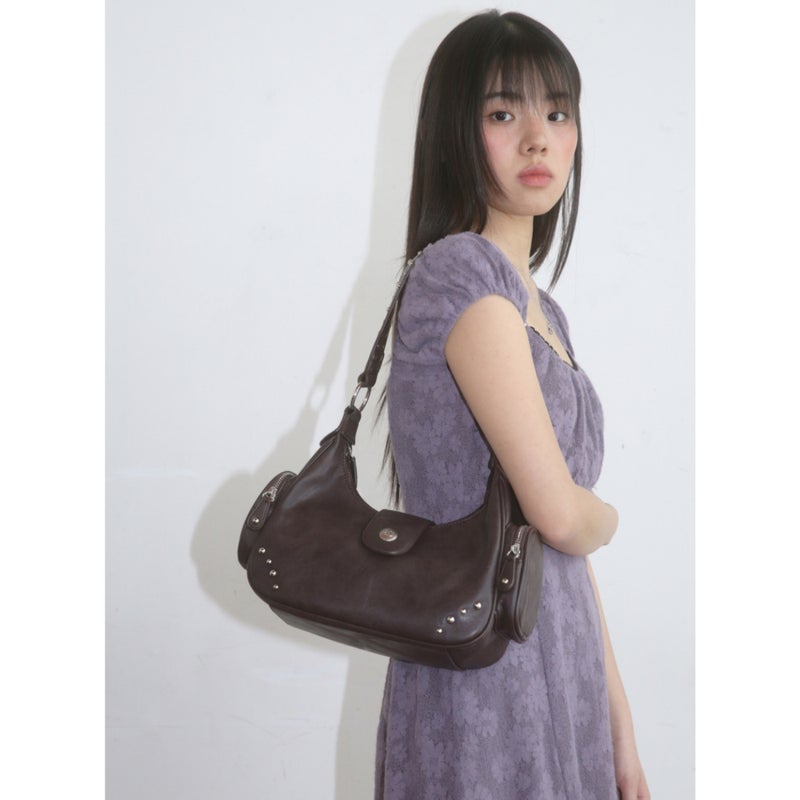 Women's Rivet Shoulder Bag - Image 4