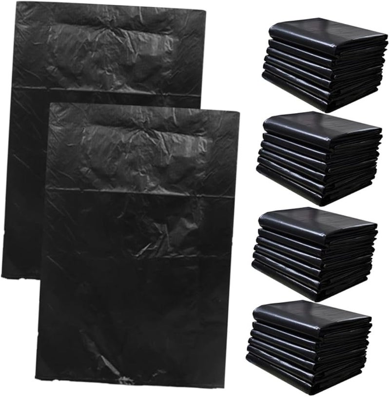 Large Heavy Duty Trash Bags 50 Count 60x90 Inch For Kitchen Commercial Outdoor Use - Image 1