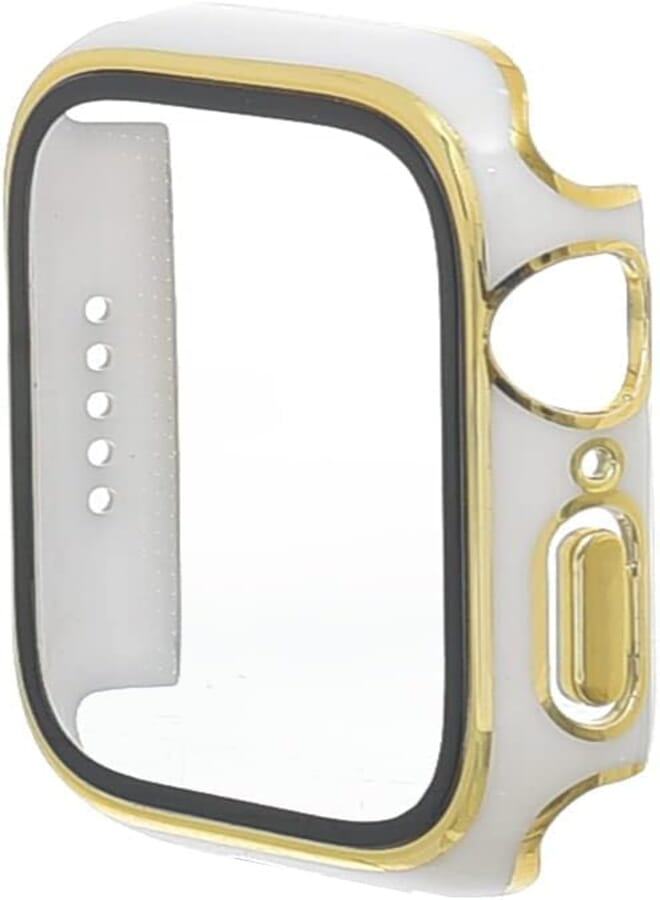 Next Store Hard PC Case with Tempered Glass Screen Protector Compatible with iWatch Series 6/5/4 44mm, Scratch Resistant Overall Protective Cover for iWatch, Clear.