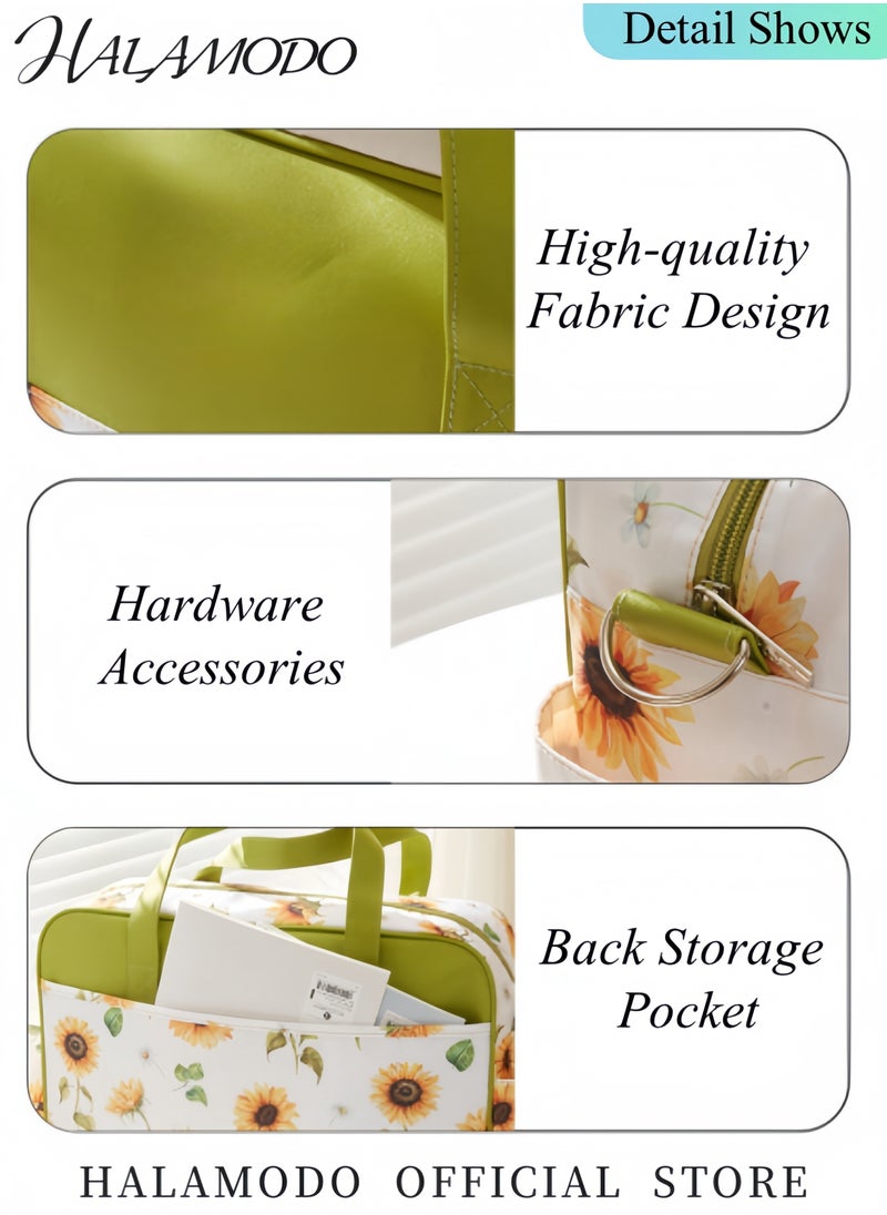 HALAMODO Diaper Bag Tote Handle Bag Baby Essentials Travel Tote Multi Function Waterproof Diaper Bag Travel Essentials Baby Bag with Changing Pad & Adjustable Straps  - Image 2
