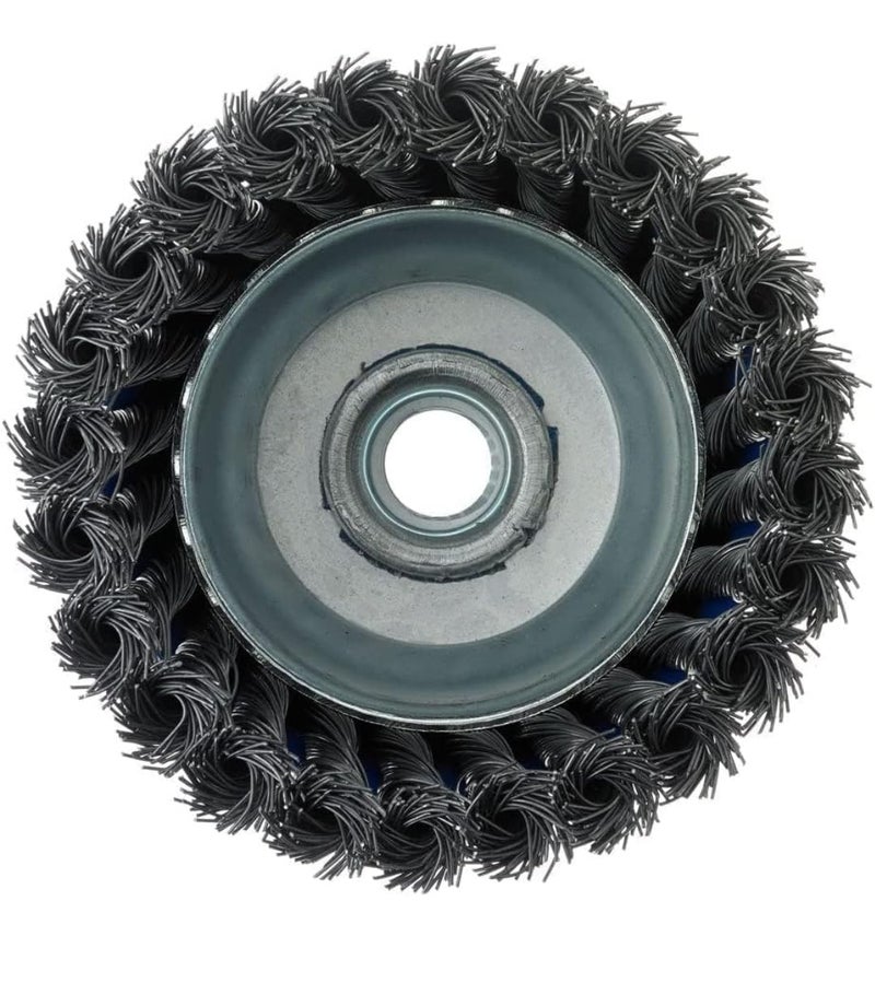 A K DIAMOND AK DIAMOND 3pc Twisted Wire Wheel Knotted Cup Brush Set 3 Inch Diameter for Angle Grinder Ideal for Rust and Paint Removal - Image 3