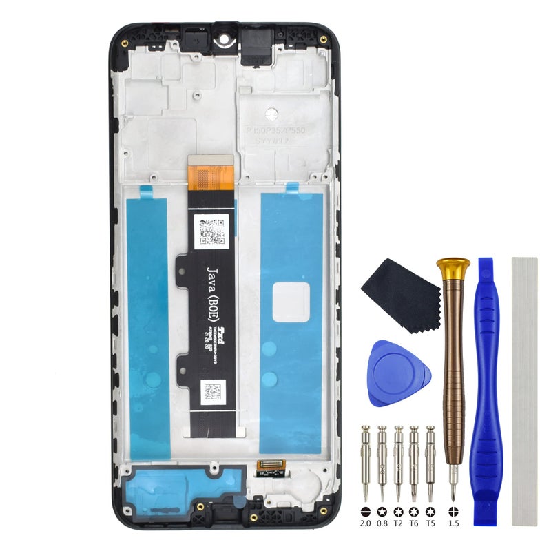 Vekir Full LCD Digitizer Touch Screen Assembly Replacement for Motorola Moto G20 XT21281with Screen Frame and Tool Kit Black 65 - Image 2