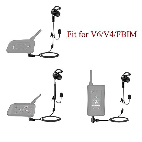 MIMIRACLE 2 Pack Referee Headset, Left-Ear in Ear HiFi Earphone Earpiece Fit for V6 V4 FBIM Football Soccer Coach Intercom - Image 3