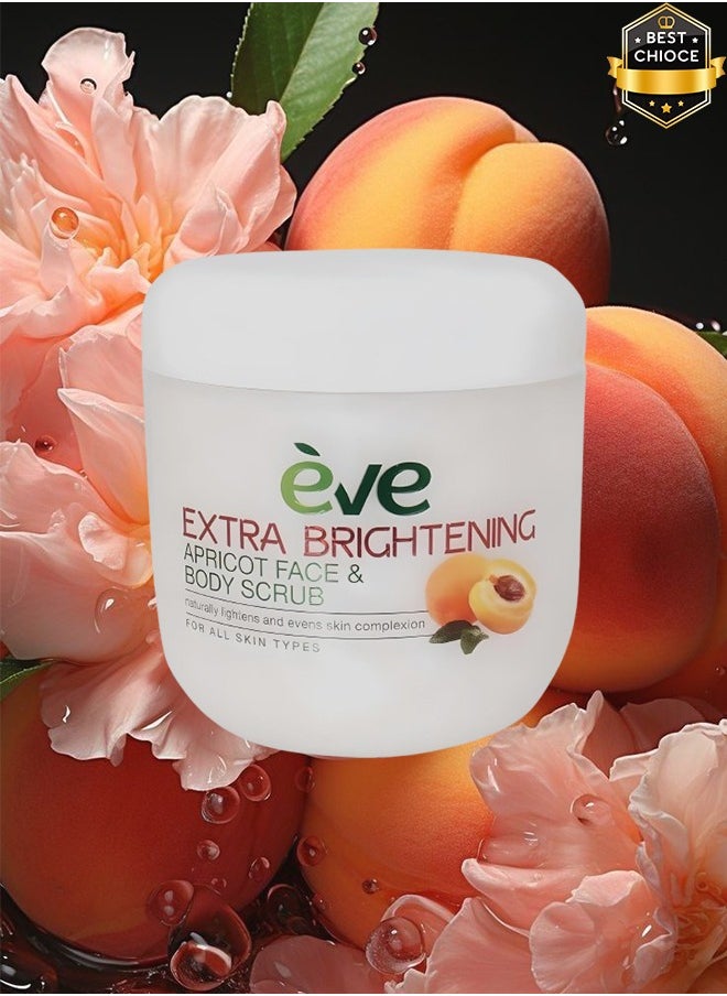 Eve 8 Pieces Extra Brightening Apricot Face & Body Scrub 483ml  - Image 2