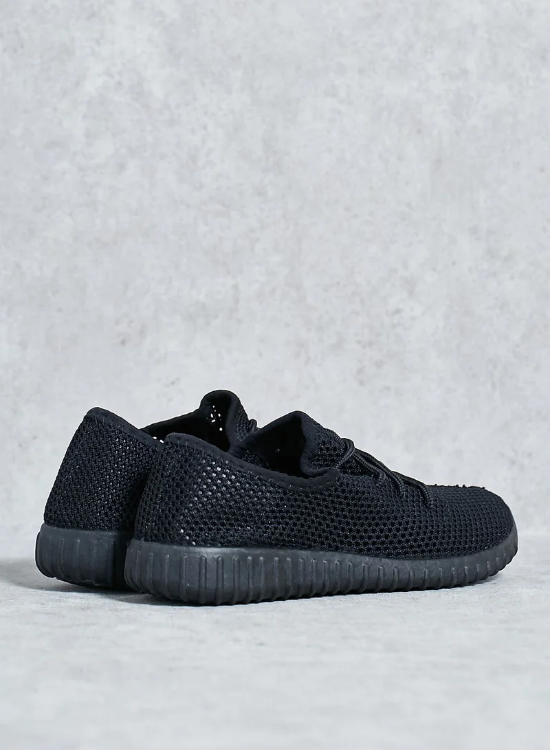 Qupid Fishnet Sneakers