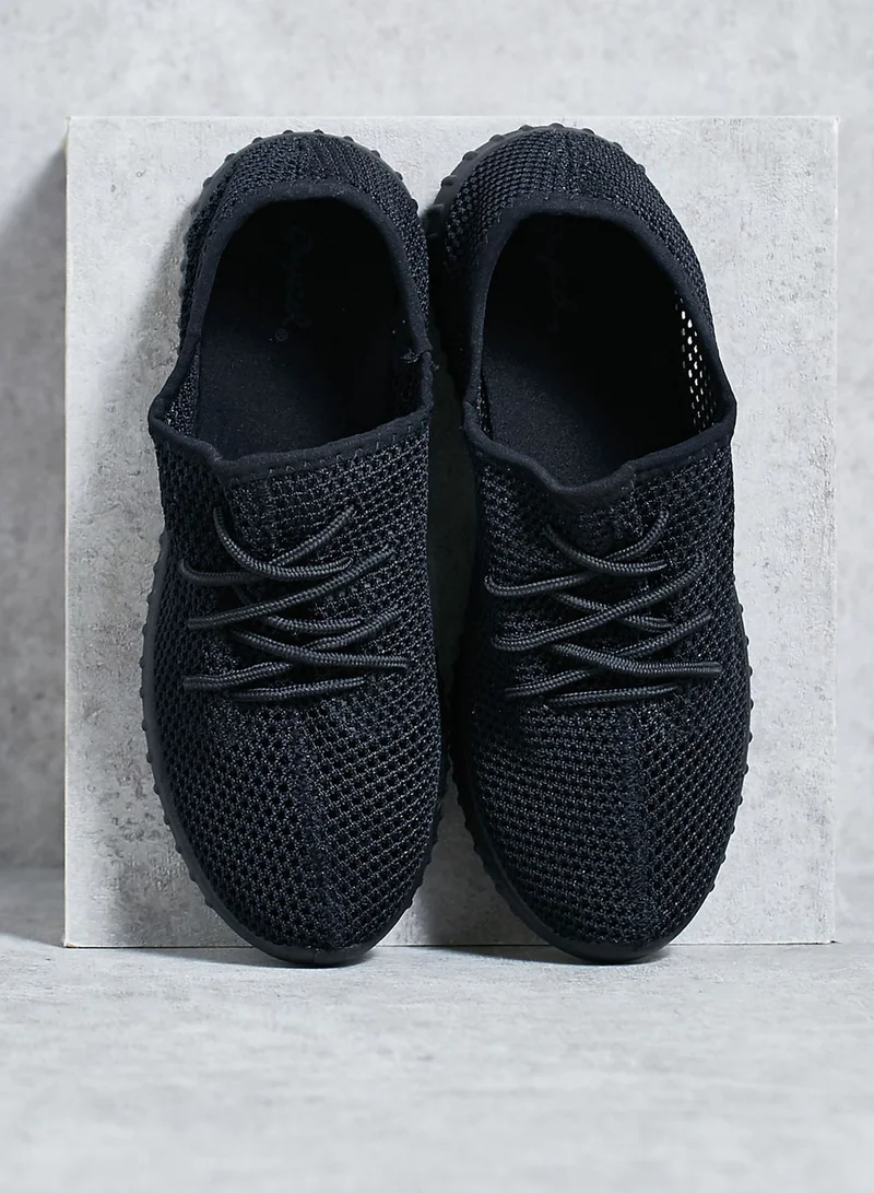 Qupid Fishnet Sneakers