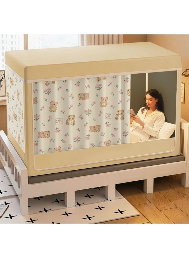 نامالو خيمة مظلة السرير، ستارة معتمة، ستارة خيمة سرير مفرد، قماش تظليل للطلاب، ناموسية مظلة السرير، حماية خصوصية نوم الطلاب - Image 1