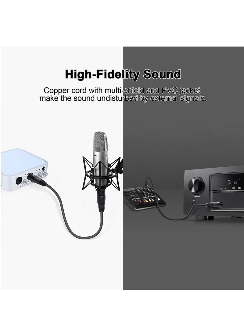 Generic XLR Microphone Cable Male To Female 3 Pin Cannon Balanced Extension Cable for Recording Applications, Mixers, Speaker Systems, DMX Lights,Mixer,Amplifiers (5 Meters)  - Image 4