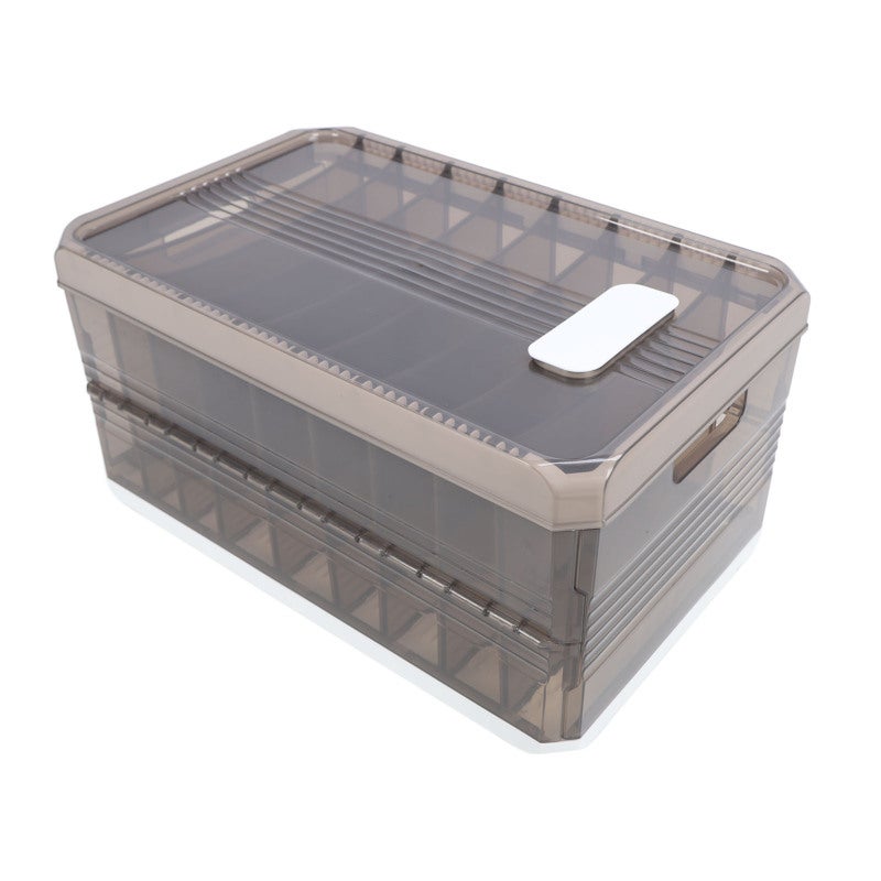 Wardrobe Clothes Organizer 9 Grids: Foldable PP Material - Slide Rail Design Clothing Compartment Storage Box for Home Closet, Drawer And Bedroom Organization - Image 2