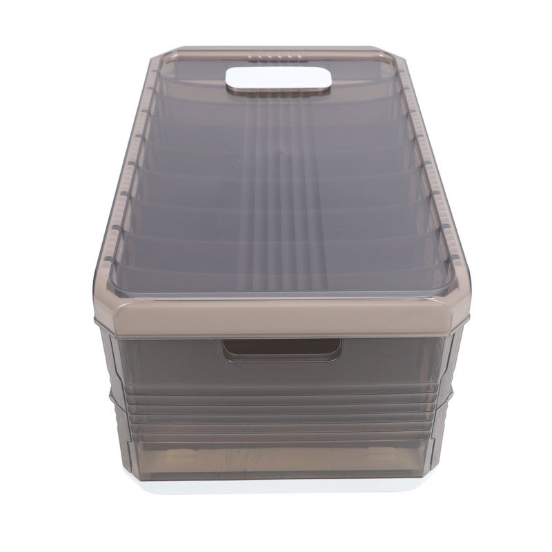 Wardrobe Clothes Organizer 9 Grids: Foldable PP Material - Slide Rail Design Clothing Compartment Storage Box for Home Closet, Drawer And Bedroom Organization - Image 4