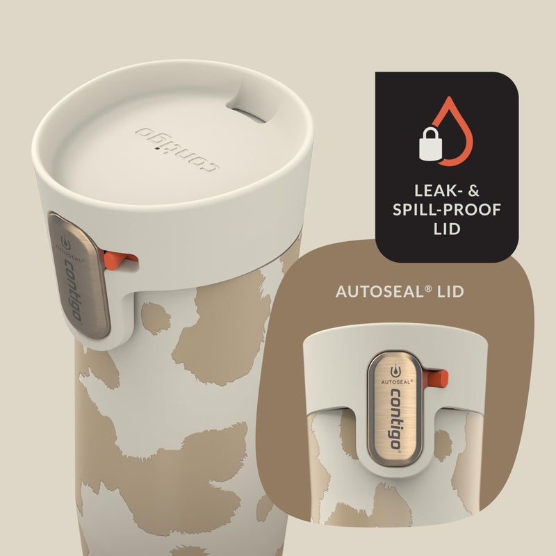 Contigo x Ally Love Stainless Steel Vacuum-Insulated Travel Mug with Autoseal and Easy Clean Lid, Spill-proof, Keeps Drinks cold 24 hrs & hot for 11 hrs, BPA Free, 16oz., West Loop 3.0, Oatmilk - Image 4