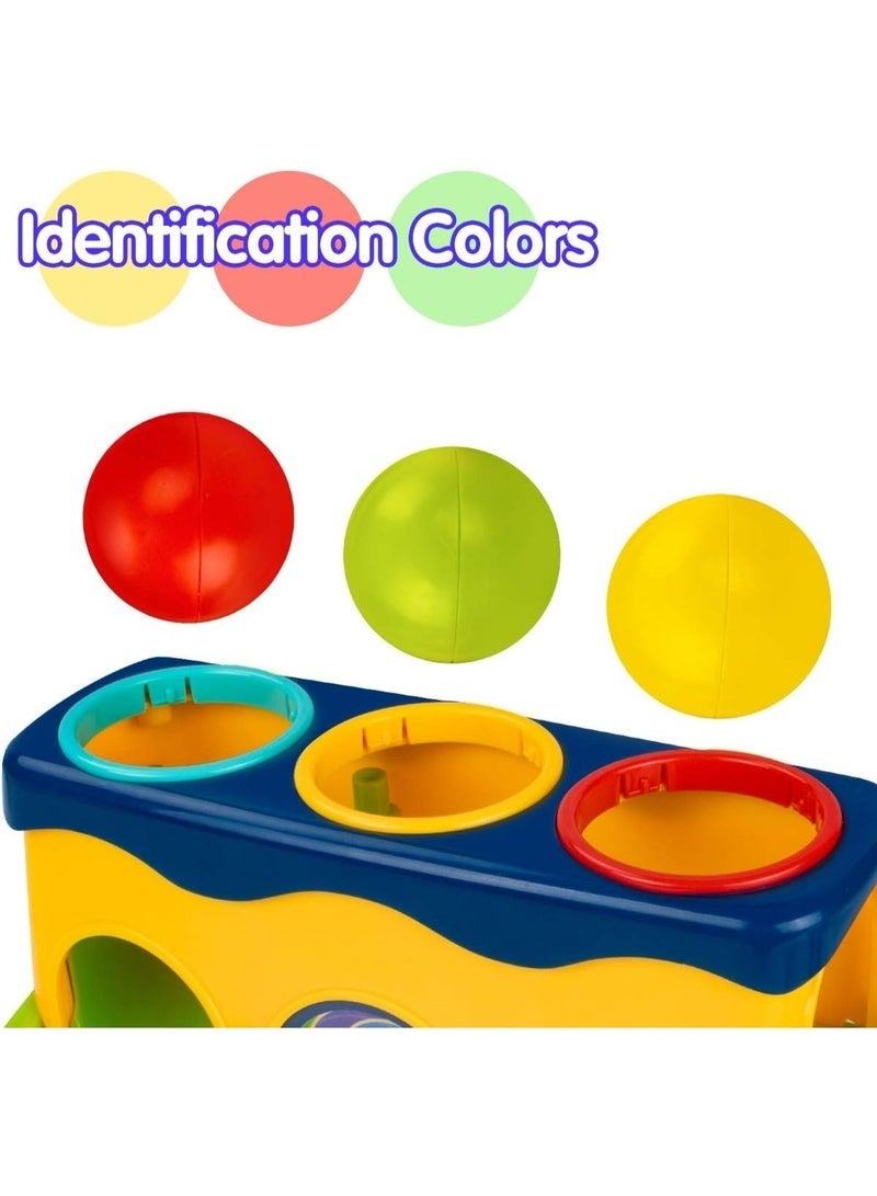 KIIUMI Hammer and Ball Drop Toys for 1 Year Old Boy Girl Infant Gifts - Pound a Ball Toddler Toys - Baby Toys for 6 to 12-18 Months，Baby Knock Ball - Image 4