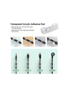 AGPtek Cable Tidy Clips with Screws,AGPTEK 70 Pcs Cable Organizer Cord Holder Durable Wire Management Clips for Office and Home,Transparent  - Image 4