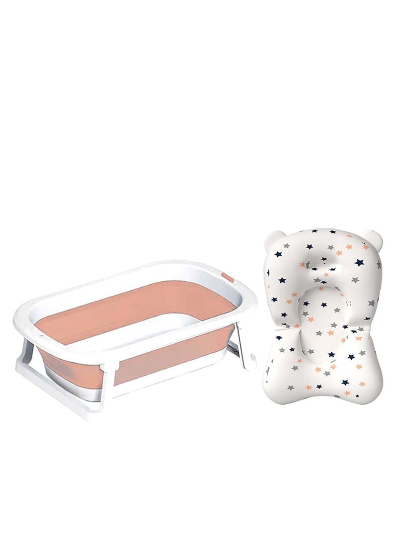 Star Babies Buy 1 Get 1 (Foldable Bathtub with Cushion free) - Pink - Image 1