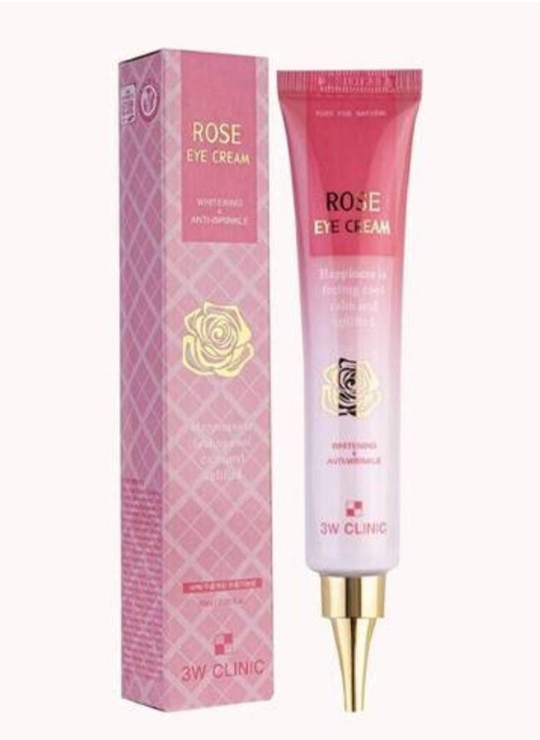 3W CLINIC Rose whitening and anti-wrinkle eye cream 