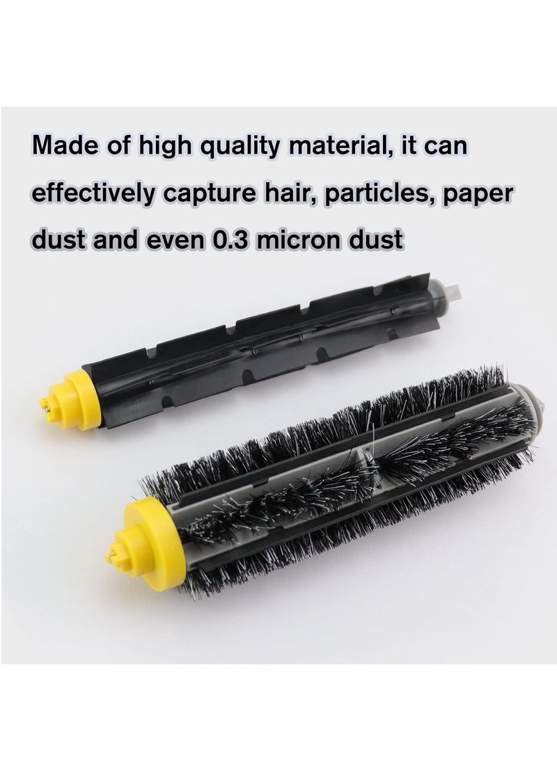 SYOSI SYOSI 2 Sets  Replacement Brushes Fit for iRobot Roomba 600 and 700 Series 614 620 630 635 640 645 650 655 660 675 680 690 695 760 770 780 Vacuum Cleaner Bristle & Flexible Beater Brush  - Image 4