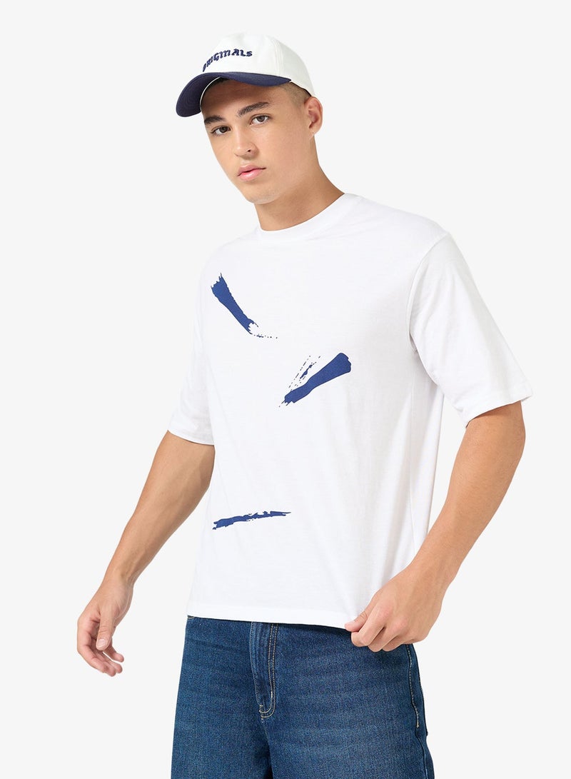 Seventy Five Graphic Crew Neck Oversize T-Shirt - Image 1
